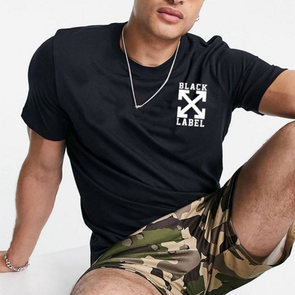 NEW Unisex 100% Cotton Short Sleeves Black Label Arrows Graphic T Shirt Tee Top - Picture 5 of 7